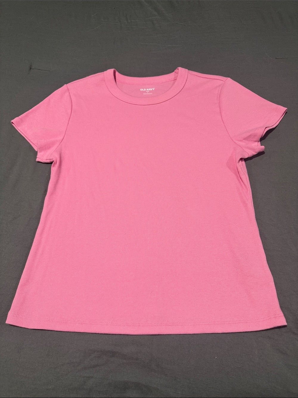🖤Old Navy Pink Ribbed Snug Crewneck Short Sleeve Tee🖤